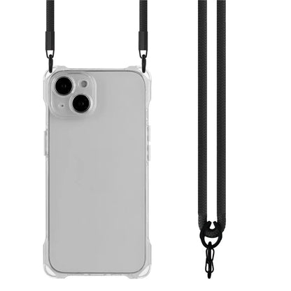 For iPhone 13 6.1 inch Case Anti-Drop TPU Phone Protector with Shoulder Strap