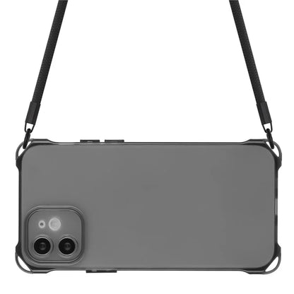 For iPhone 12 Case Protective Shockproof TPU Phone Cover with Rope
