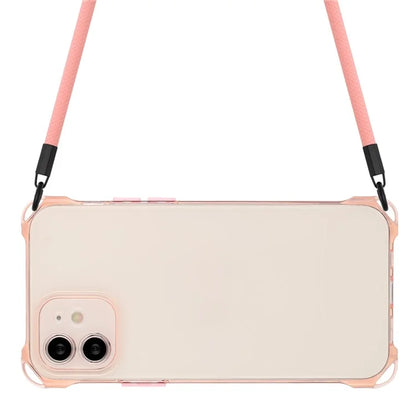 For iPhone 12 Case Protective Shockproof TPU Phone Cover with Rope