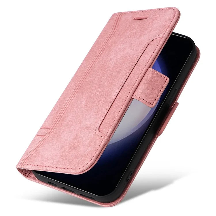BETOPNICE 001 for Samsung Galaxy S24 Case Leather Wallet Flip Protective Phone Cover