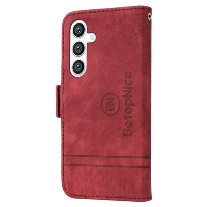 BETOPNICE 001 for Samsung Galaxy S24 Case Leather Wallet Flip Protective Phone Cover