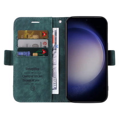 BETOPNICE 001 for Samsung Galaxy S24 Case Leather Wallet Flip Protective Phone Cover