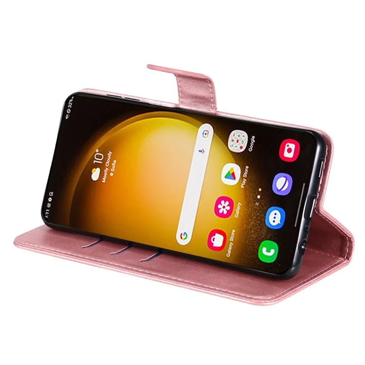 For Samsung Galaxy S24 Ultra Case PU Leather Zipper Wallet Phone Cover