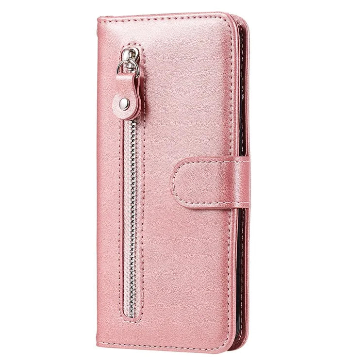For Samsung Galaxy S24 Ultra Case PU Leather Zipper Wallet Phone Cover