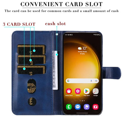 For Samsung Galaxy S24 Ultra Case PU Leather Zipper Wallet Phone Cover