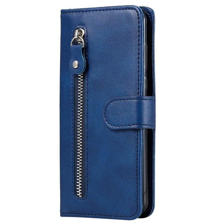 For Samsung Galaxy S24 Ultra Case PU Leather Zipper Wallet Phone Cover