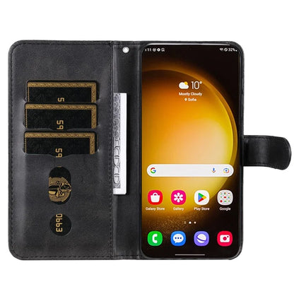 For Samsung Galaxy S24 Ultra Case PU Leather Zipper Wallet Phone Cover