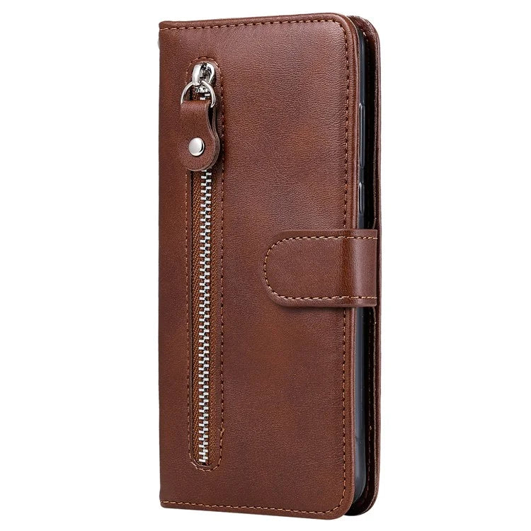 For Samsung Galaxy S24 Ultra Case PU Leather Zipper Wallet Phone Cover