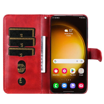 For Samsung Galaxy S24 Ultra Case PU Leather Zipper Wallet Phone Cover