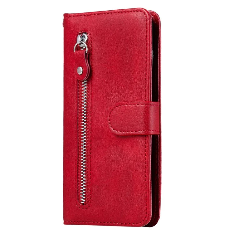 For Samsung Galaxy S24 Ultra Case PU Leather Zipper Wallet Phone Cover