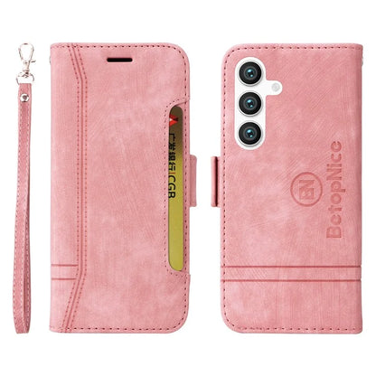 BETOPNICE 001 for Samsung Galaxy S24+ Case Magnetic Flip PU Leather Phone Cover