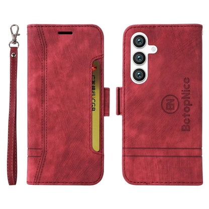 BETOPNICE 001 for Samsung Galaxy S24+ Case Magnetic Flip PU Leather Phone Cover