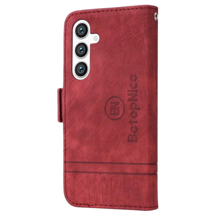 BETOPNICE 001 for Samsung Galaxy S24+ Case Magnetic Flip PU Leather Phone Cover