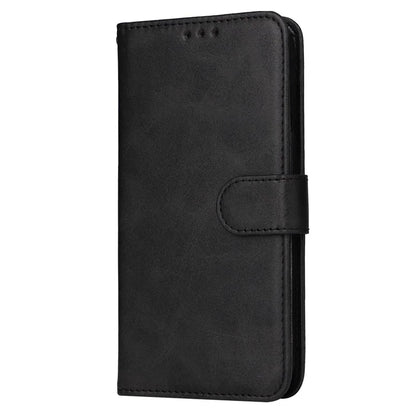 For Samsung Galaxy S24 Case PU Leather Calf Texture Stand Folio Phone Cover