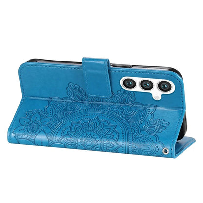 For Samsung Galaxy S24 Case Imprinted PU Leather Mobile Phone Shell Stand Wallet Cover
