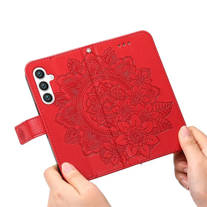 For Samsung Galaxy S24 Case Imprinted PU Leather Mobile Phone Shell Stand Wallet Cover