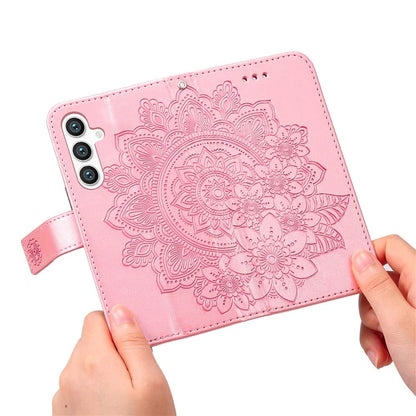 For Samsung Galaxy S24 Case Imprinted PU Leather Mobile Phone Shell Stand Wallet Cover