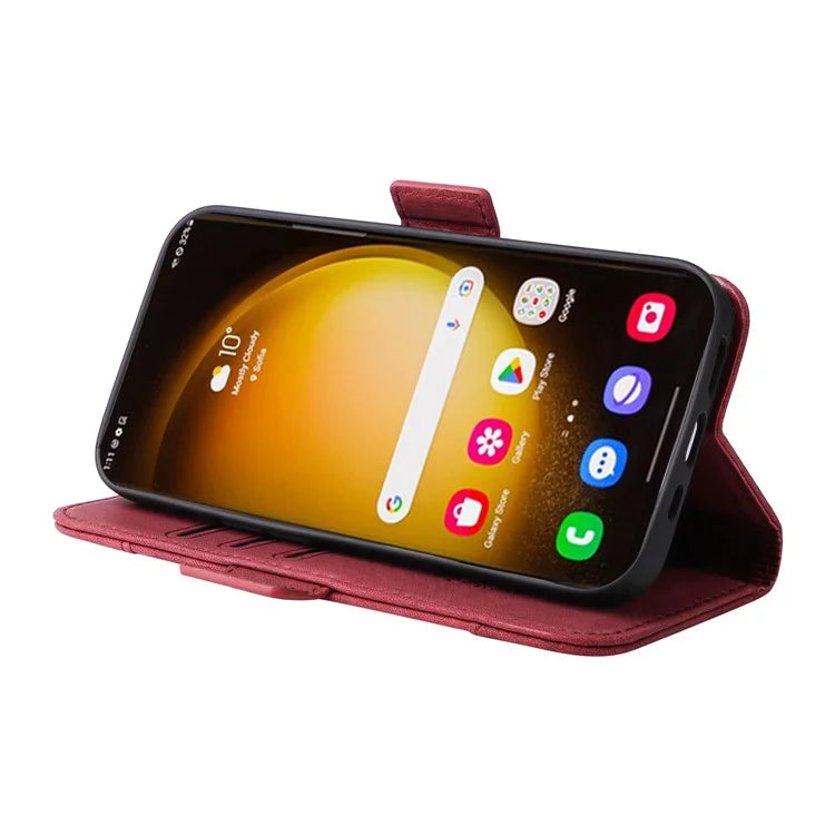 BETOPNICE 001 for Samsung Galaxy S24 Ultra Case PU Leather Stand Wallet Phone Cover
