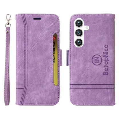 BETOPNICE 001 for Samsung Galaxy S24 Ultra Case PU Leather Stand Wallet Phone Cover