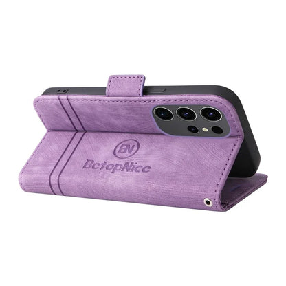 BETOPNICE 001 for Samsung Galaxy S24 Ultra Case PU Leather Stand Wallet Phone Cover