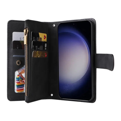 For Samsung Galaxy S24+ Case Multi Card Holder Zipper Phone Cover