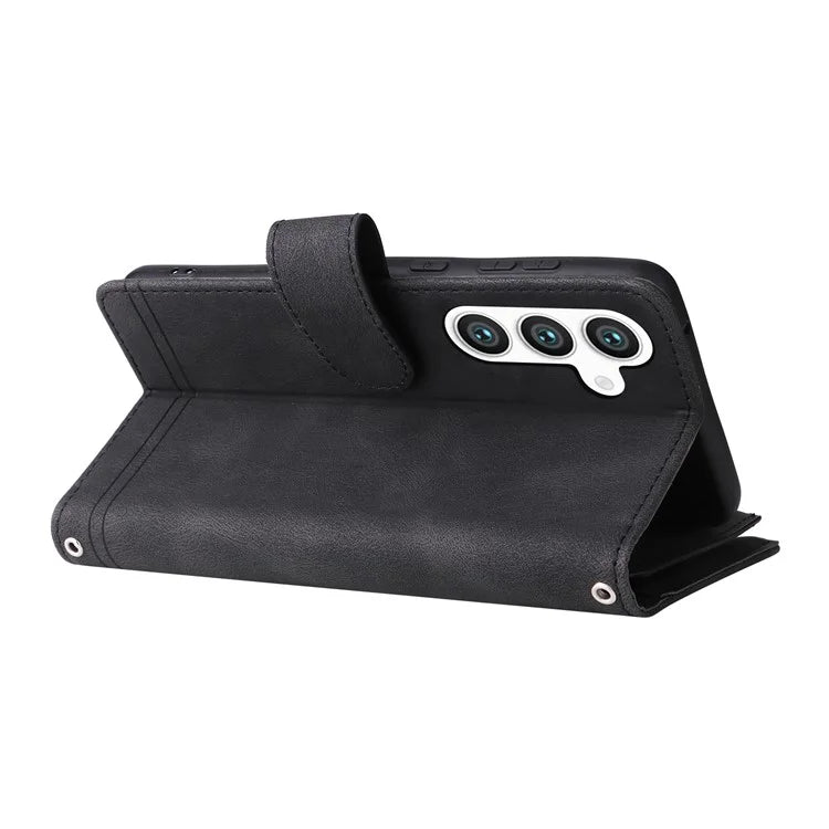 For Samsung Galaxy S24+ Case Multi Card Holder Zipper Phone Cover