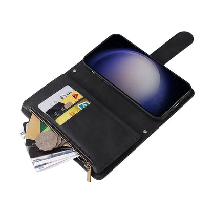 For Samsung Galaxy S24+ Case Multi Card Holder Zipper Phone Cover
