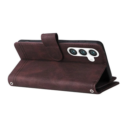 For Samsung Galaxy S24+ Case Multi Card Holder Zipper Phone Cover