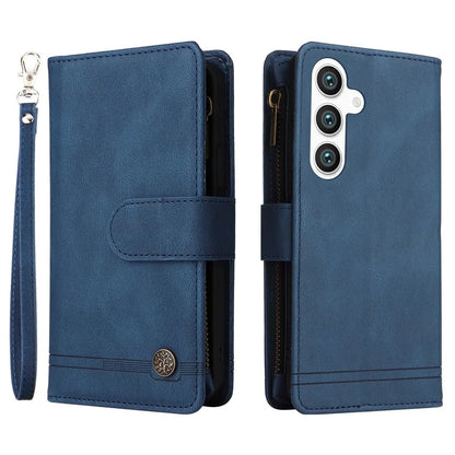 For Samsung Galaxy S24+ Case Multi Card Holder Zipper Phone Cover