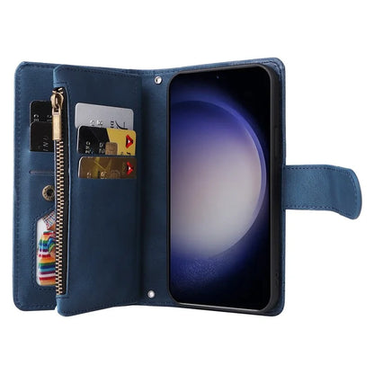 For Samsung Galaxy S24+ Case Multi Card Holder Zipper Phone Cover