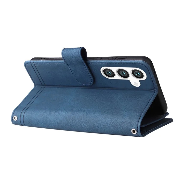 For Samsung Galaxy S24+ Case Multi Card Holder Zipper Phone Cover