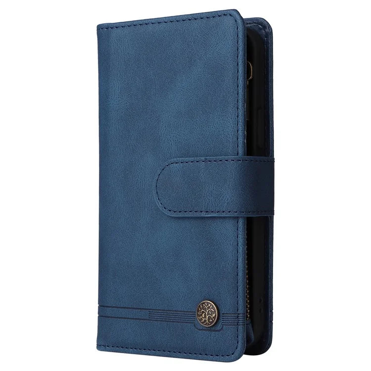 For Samsung Galaxy S24+ Case Multi Card Holder Zipper Phone Cover