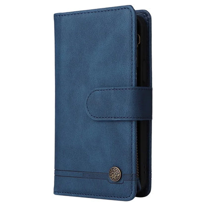 For Samsung Galaxy S24+ Case Multi Card Holder Zipper Phone Cover