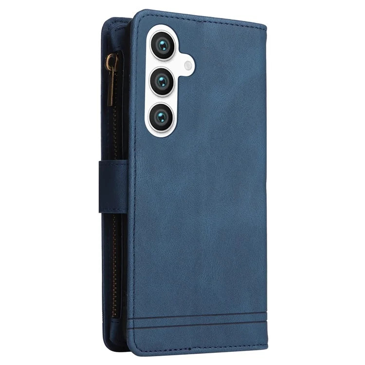 For Samsung Galaxy S24+ Case Multi Card Holder Zipper Phone Cover