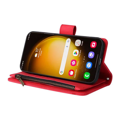 For Samsung Galaxy S24 Ultra Case Zipper Pocket Flip Leather Protective Phone Cover