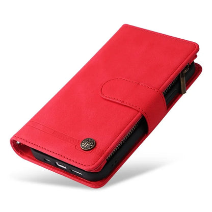 For Samsung Galaxy S24 Ultra Case Zipper Pocket Flip Leather Protective Phone Cover