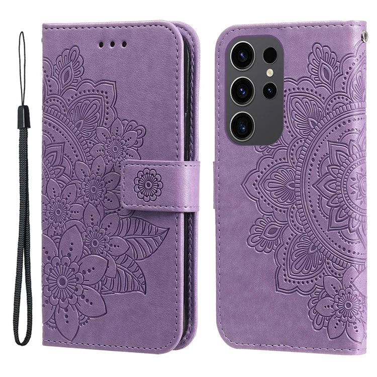 For Samsung Galaxy S24 Ultra Case Wallet PU Leather Magnetic Flip Folio Phone Cover