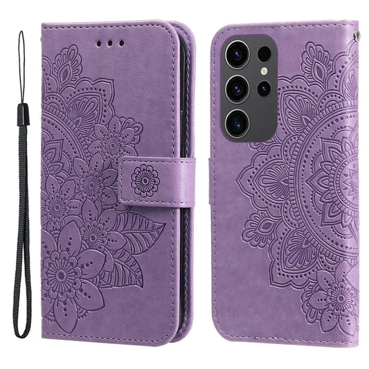 For Samsung Galaxy S24 Ultra Case Wallet PU Leather Magnetic Flip Folio Phone Cover