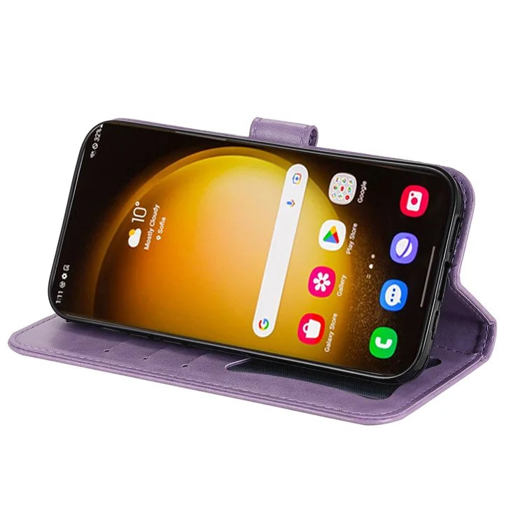 For Samsung Galaxy S24 Ultra Case Wallet PU Leather Magnetic Flip Folio Phone Cover
