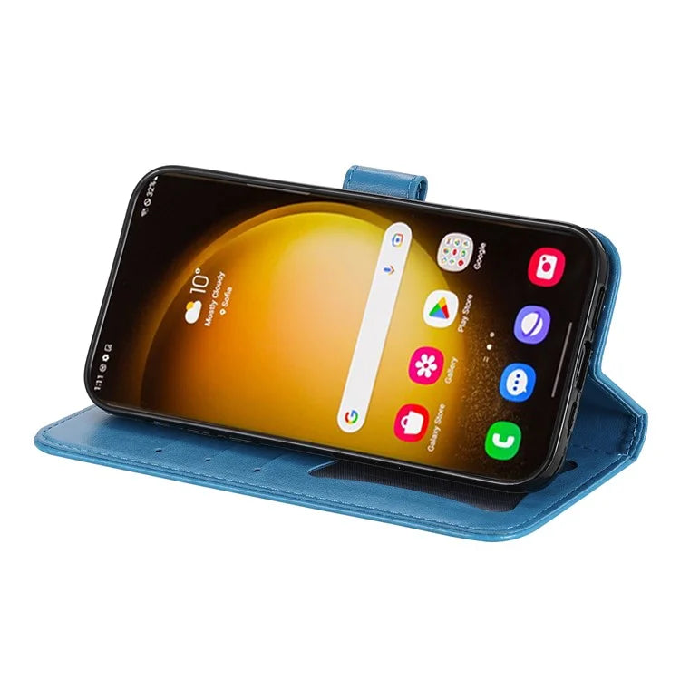 For Samsung Galaxy S24 Ultra Case Wallet PU Leather Magnetic Flip Folio Phone Cover