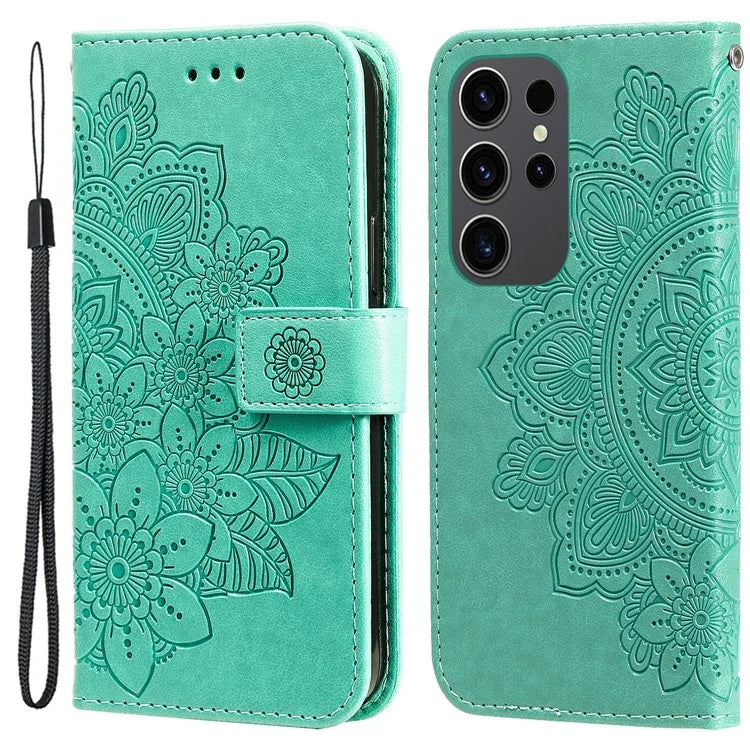 For Samsung Galaxy S24 Ultra Case Wallet PU Leather Magnetic Flip Folio Phone Cover