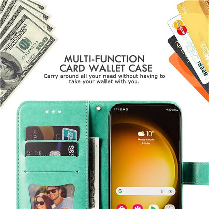 For Samsung Galaxy S24 Ultra Case Wallet PU Leather Magnetic Flip Folio Phone Cover