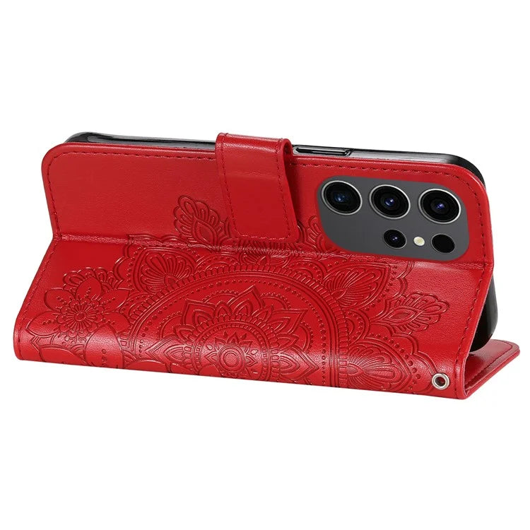 For Samsung Galaxy S24 Ultra Case Wallet PU Leather Magnetic Flip Folio Phone Cover