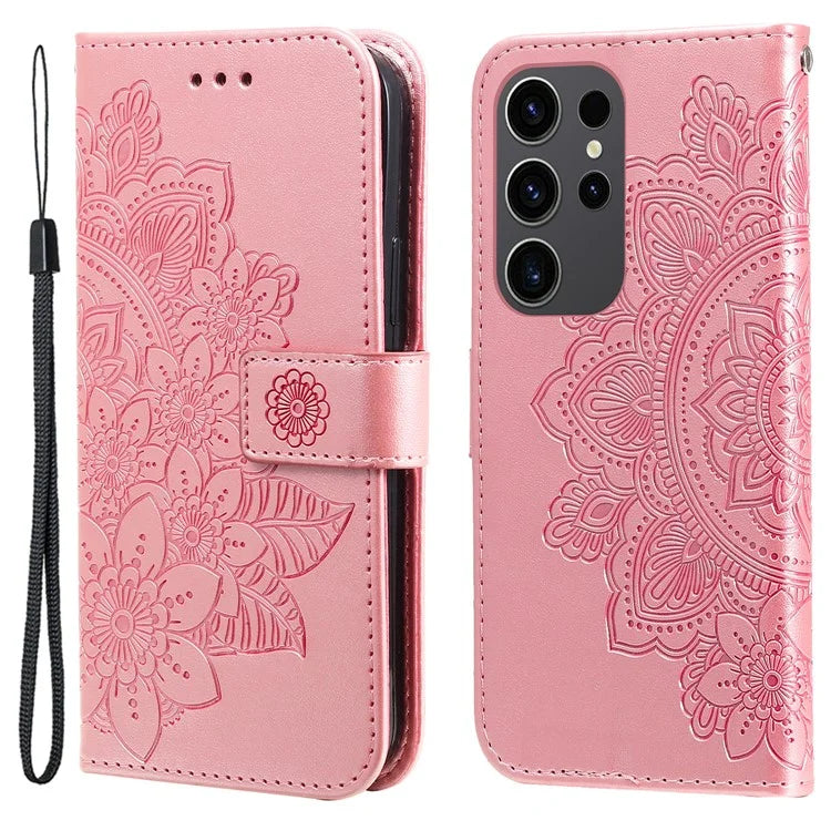 For Samsung Galaxy S24 Ultra Case Wallet PU Leather Magnetic Flip Folio Phone Cover