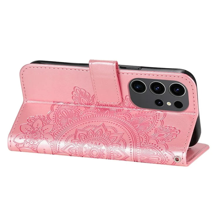For Samsung Galaxy S24 Ultra Case Wallet PU Leather Magnetic Flip Folio Phone Cover