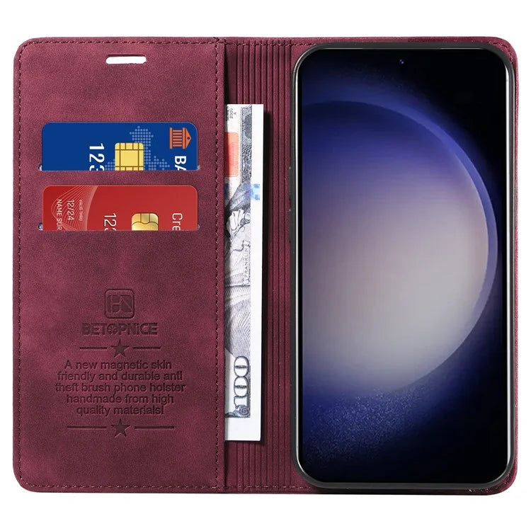 BETOPNICE 003 for Samsung Galaxy S24+ Case RFID Blocking Stand Leather Phone Cover