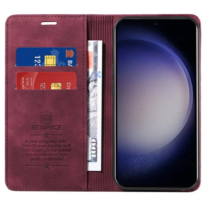 BETOPNICE 003 for Samsung Galaxy S24+ Case RFID Blocking Stand Leather Phone Cover