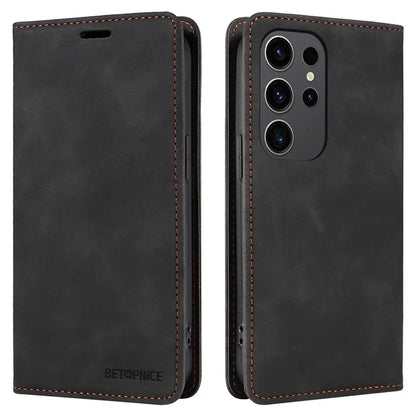 BETOPNICE 003 for Samsung Galaxy S24 Ultra Case Flip Wallet RFID Blocking Phone Cover