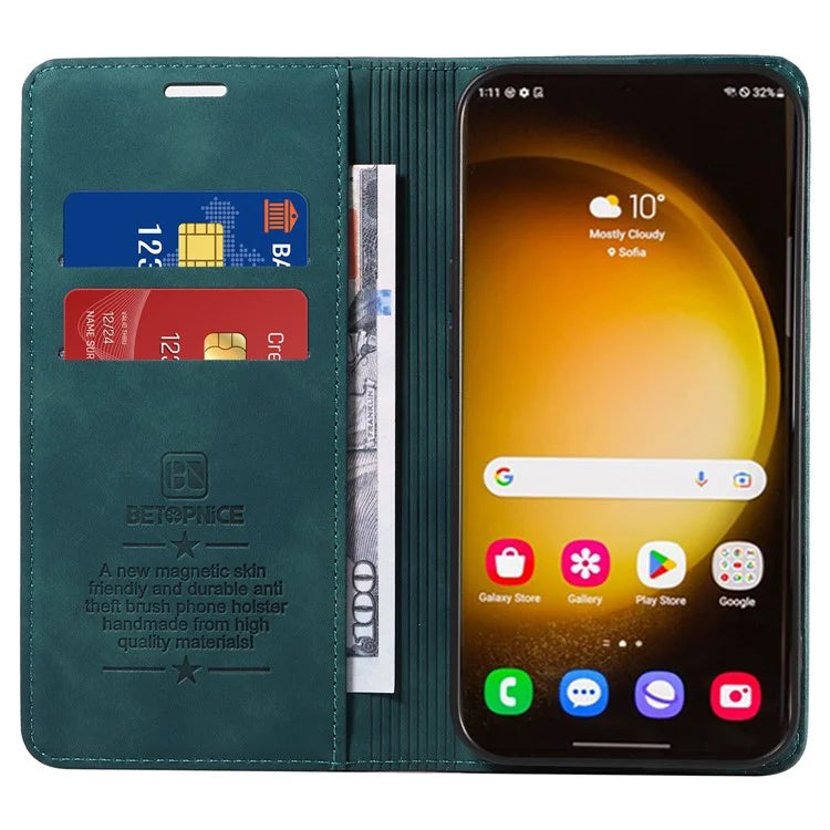 BETOPNICE 003 for Samsung Galaxy S24 Ultra Case Flip Wallet RFID Blocking Phone Cover