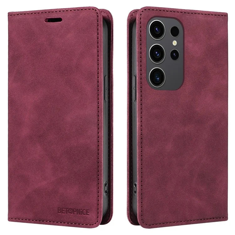 BETOPNICE 003 for Samsung Galaxy S24 Ultra Case Flip Wallet RFID Blocking Phone Cover